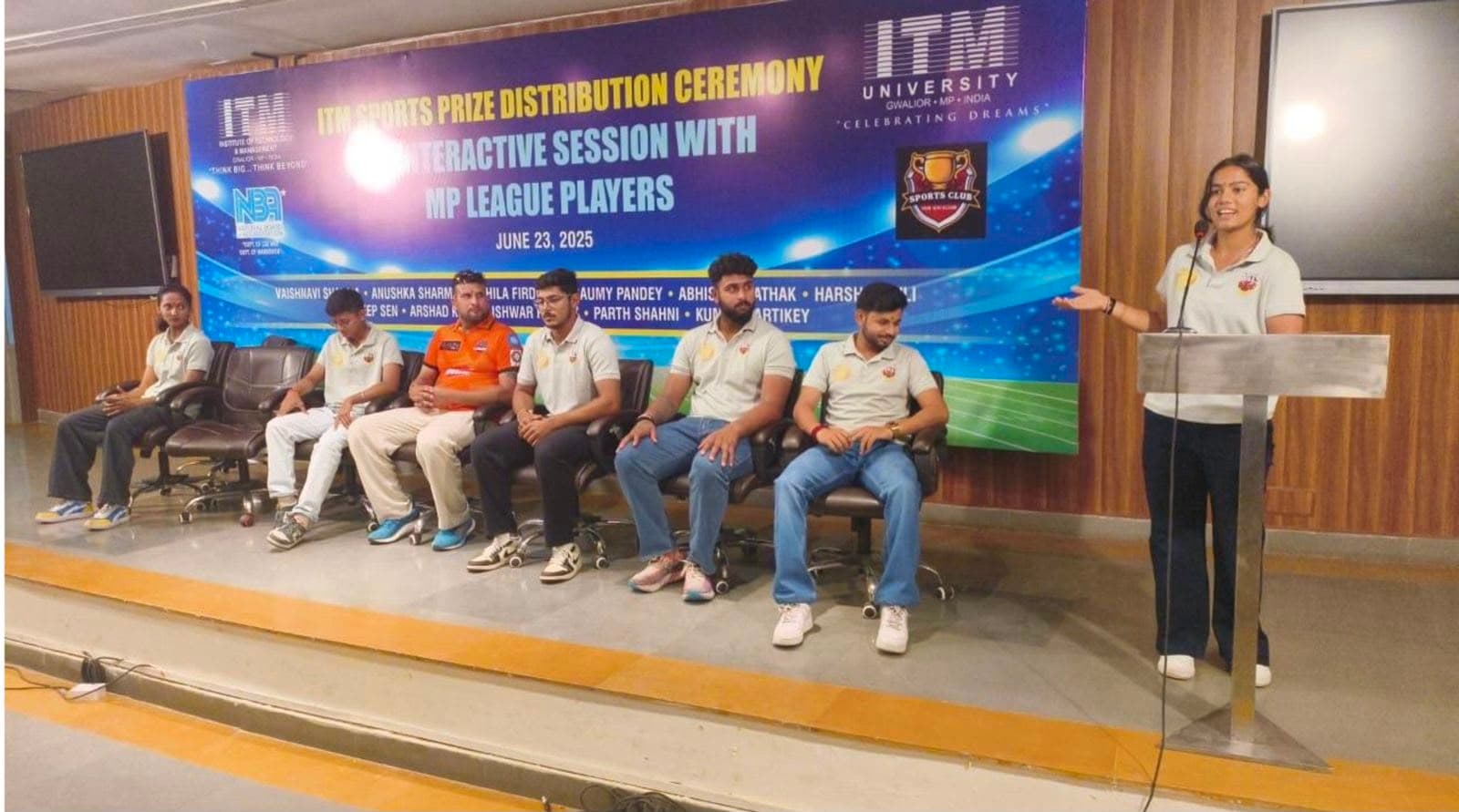 ITM Sports Prize Distribution Ceremony, interactive session with MP League players