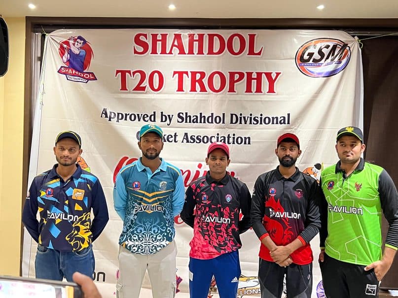 Captains at the Shahdol T20 Trophy, approved by the Shahdol Divisional Cricket Association