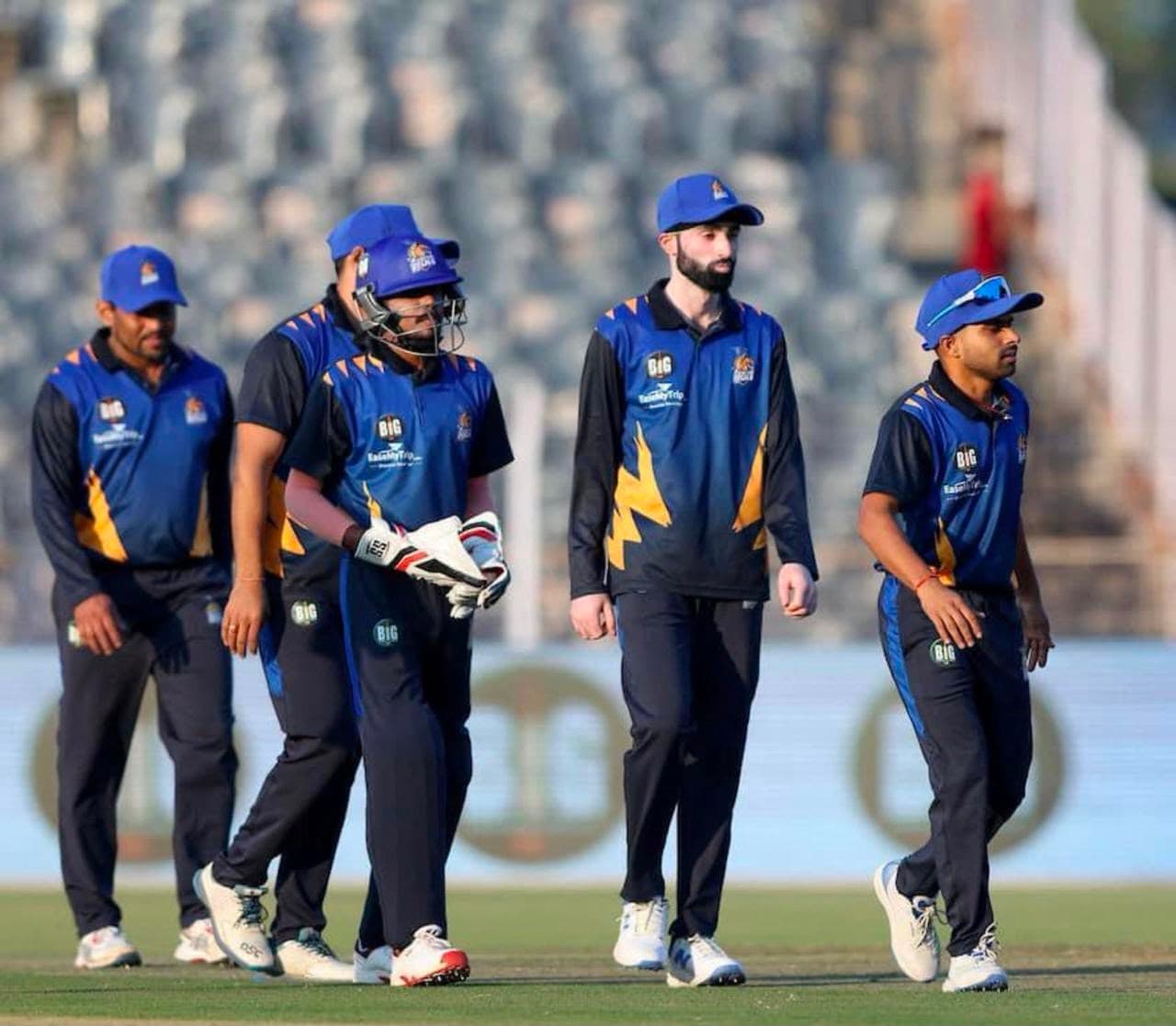 T20 Big Bash squad walking out onto the field